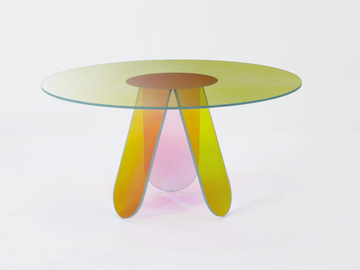 SHIMMER - Round crystal table by Glas Italia - view 2